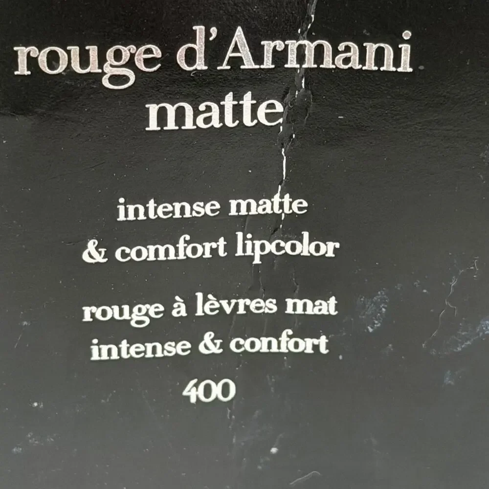 Giorgio Armani Intense Matte Comfort Lip Stick Rouge 400 Travel .004oz 1.6g New